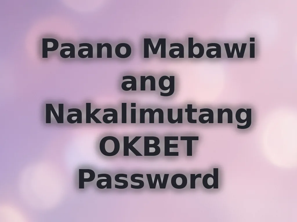 Password Recovery Steps