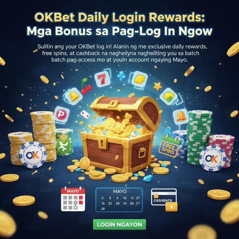 OKBet Daily Login Rewards at okbet log in promos